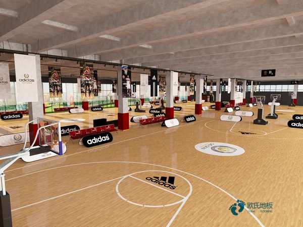 國標(biāo)運(yùn)動體育木地板施工隊2